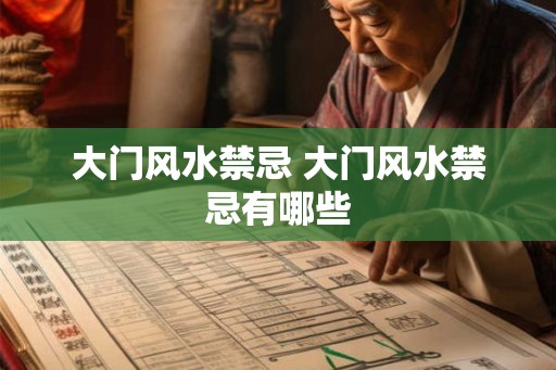 大门风水禁忌 大门风水禁忌有哪些