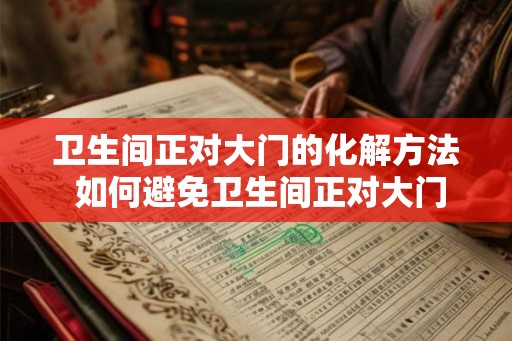 卫生间正对大门的化解方法 如何避免卫生间正对大门