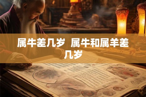 属牛差几岁  属牛和属羊差几岁