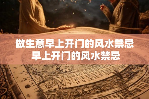 做生意早上开门的风水禁忌 早上开门的风水禁忌