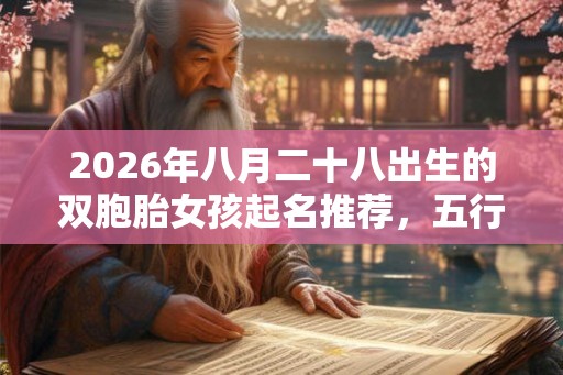 2026年八月二十八出生的双胞胎女孩起名推荐,五行属什么 2026年八月二十八出生的双胞胎女孩起名推荐,五行属什么