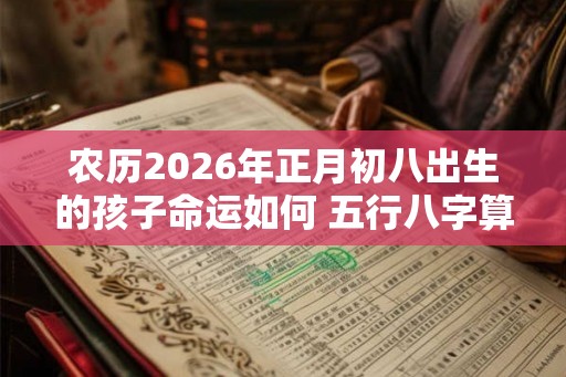 农历2026年正月初八出生的孩子命运如何 五行八字算命取名