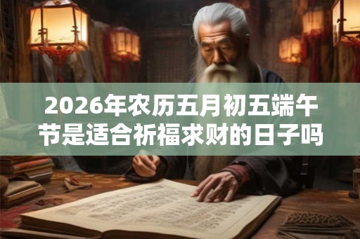 2026年农历五月初五端午节是适合祈福求财的日子吗？