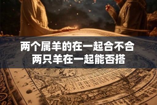 两个属羊的在一起合不合 两只羊在一起能否搭 两个属羊的在一起合不合 两只羊在一起能否搭