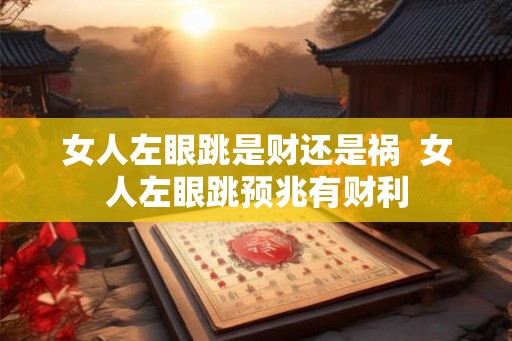 女人左眼跳是财还是祸  女人左眼跳预兆有财利