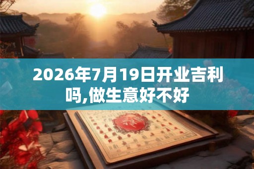 2026年7月19日开业吉利吗,做生意好不好