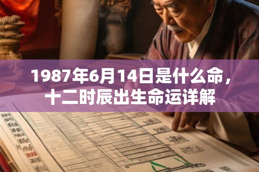 1987年6月14日是什么命,十二时辰出生命运详解 1987年6月14日是什么命,十二时辰出生命运详解