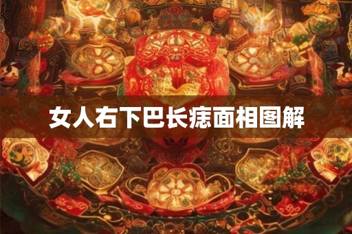 女人右下巴长痣面相图解