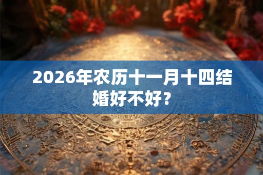 2026年农历十一月十四结婚好不好? 2026年农历十一月十四结婚好不好?