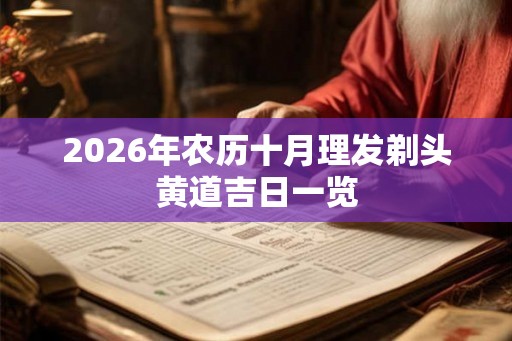 2026年农历十月理发剃头黄道吉日一览