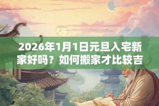 2026年1月1日元旦入宅新家好吗？如何搬家才比较吉利？