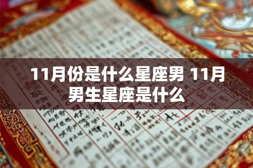11月份是什么星座男 11月男生星座是什么