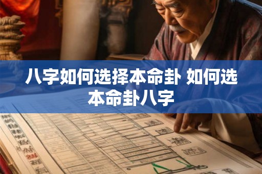 八字如何选择本命卦 如何选本命卦八字