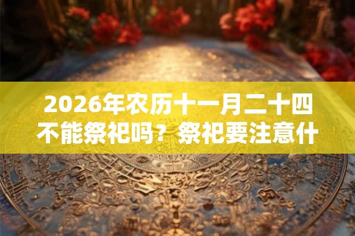 2026年农历十一月二十四不能祭祀吗？祭祀要注意什么？