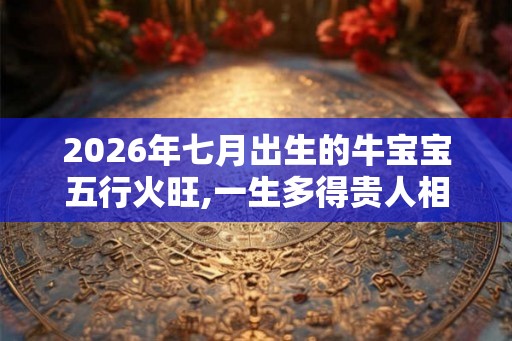 2026年七月出生的牛宝宝五行火旺,一生多得贵人相助