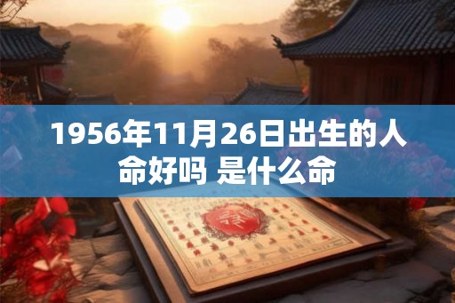 1956年11月26日出生的人命好吗 是什么命