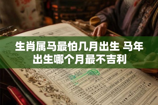 生肖属马最怕几月出生 马年出生哪个月最不吉利