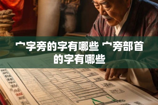 宀字旁的字有哪些 宀旁部首的字有哪些 宀字旁的字有哪些 宀旁部首的字有哪些