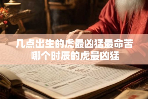 几点出生的虎最凶猛最命苦 哪个时辰的虎最凶猛