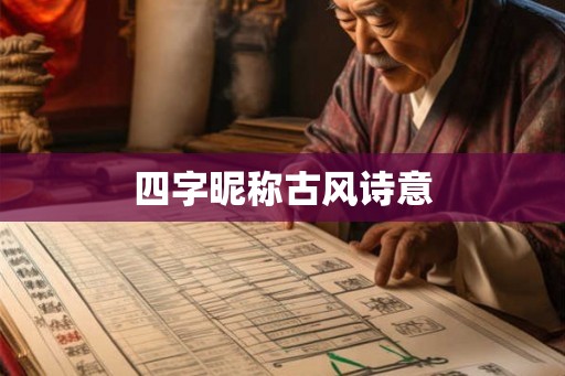 四字昵称古风诗意