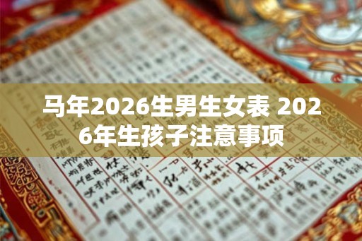 马年2026生男生女表 2026年生孩子注意事项