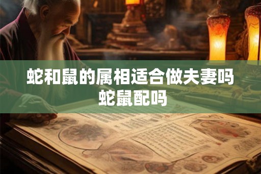 蛇和鼠的属相适合做夫妻吗 蛇鼠配吗