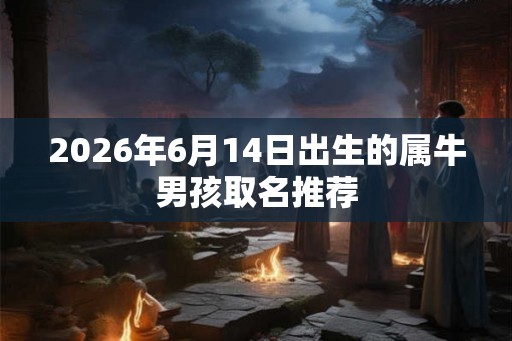 2026年6月14日出生的属牛男孩取名推荐
