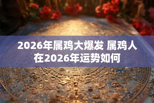 2026年属鸡大爆发 属鸡人在2026年运势如何 2026年属鸡大爆发 属鸡人在2026年运势如何