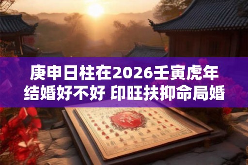 庚申日柱在2026壬寅虎年结婚好不好 印旺扶抑命局婚姻顺利 庚申日柱在2026壬寅虎年结婚好不好 印旺扶抑命局婚姻顺利