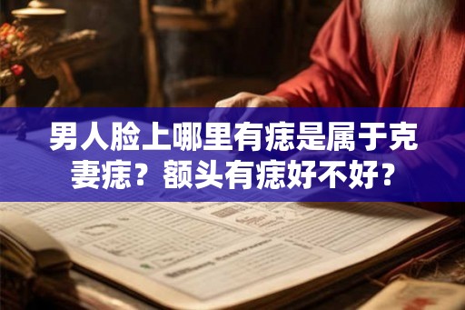 男人脸上哪里有痣是属于克妻痣？额头有痣好不好？