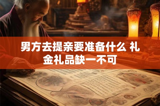 男方去提亲要准备什么 礼金礼品缺一不可