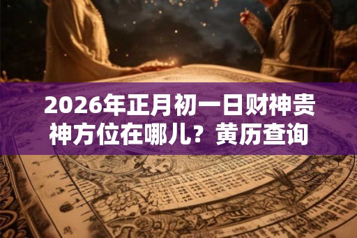 2026年正月初一日财神贵神方位在哪儿?黄历查询 2026年正月初一日财神贵神方位在哪儿?黄历查询