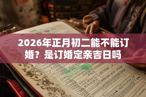 2026年正月初二能不能订婚?是订婚定亲吉日吗 2026年正月初二能不能订婚?是订婚定亲吉日吗