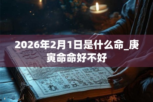 2026年2月1日是什么命_庚寅命命好不好