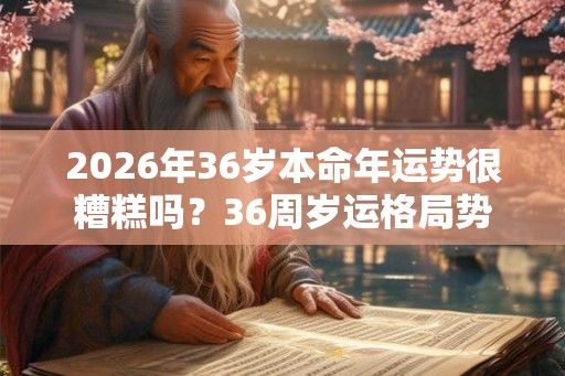 2026年36岁本命年运势很糟糕吗？36周岁运格局势