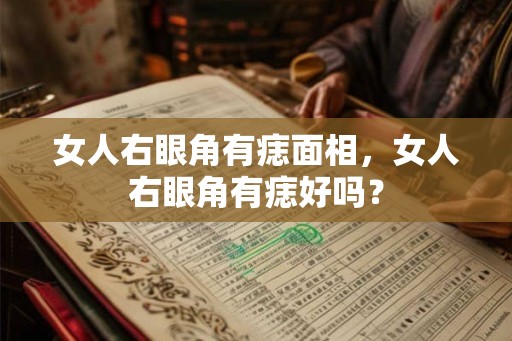 女人右眼角有痣面相,女人右眼角有痣好吗? 女人右眼角有痣面相,女人右眼角有痣好吗?
