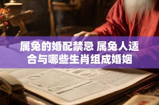属兔的婚配禁忌 属兔人适合与哪些生肖组成婚姻