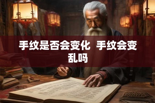 手纹是否会变化  手纹会变乱吗