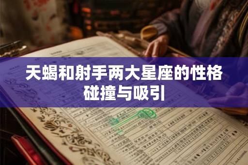 天蝎和射手两大星座的性格碰撞与吸引