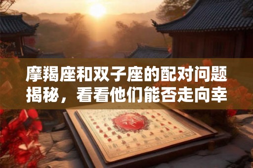 摩羯座和双子座的配对问题揭秘，看看他们能否走向幸福？