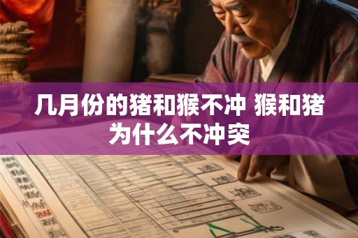 几月份的猪和猴不冲 猴和猪为什么不冲突