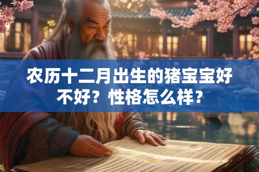 农历十二月出生的猪宝宝好不好？性格怎么样？