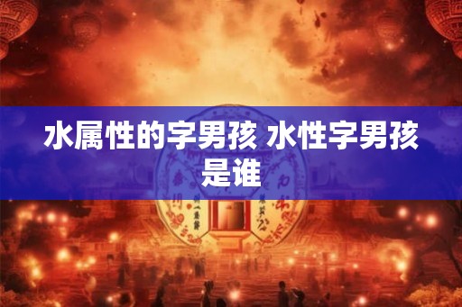 水属性的字男孩 水性字男孩是谁 水属性的字男孩 水性字男孩是谁