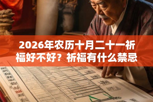 2026年农历十月二十一祈福好不好？祈福有什么禁忌？