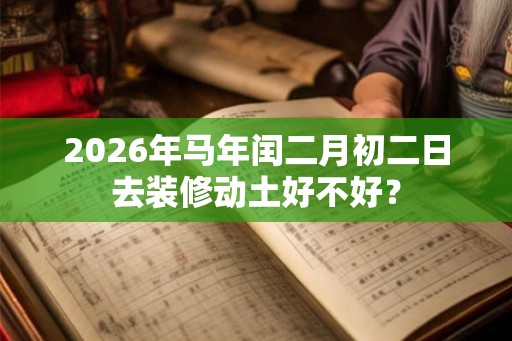 2026年马年闰二月初二日去装修动土好不好？