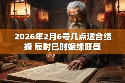 2026年2月6号几点适合结婚 辰时巳时姻缘旺盛