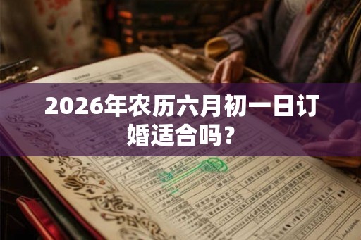 2026年农历六月初一日订婚适合吗？