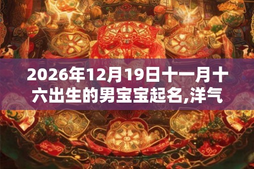 2026年12月19日十一月十六出生的男宝宝起名,洋气时尚新潮