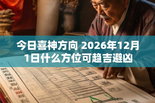 今日喜神方向 2026年12月1日什么方位可趋吉避凶