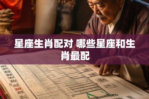 星座生肖配对 哪些星座和生肖最配